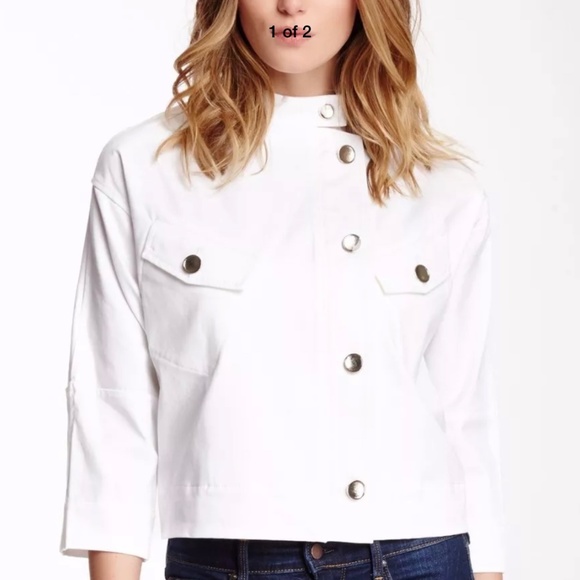 NEW $238 Paperwhite Collections [SZ 14 ] 3/4 Length Sleeve Crop‎ Jacket - Picture 4 of 4